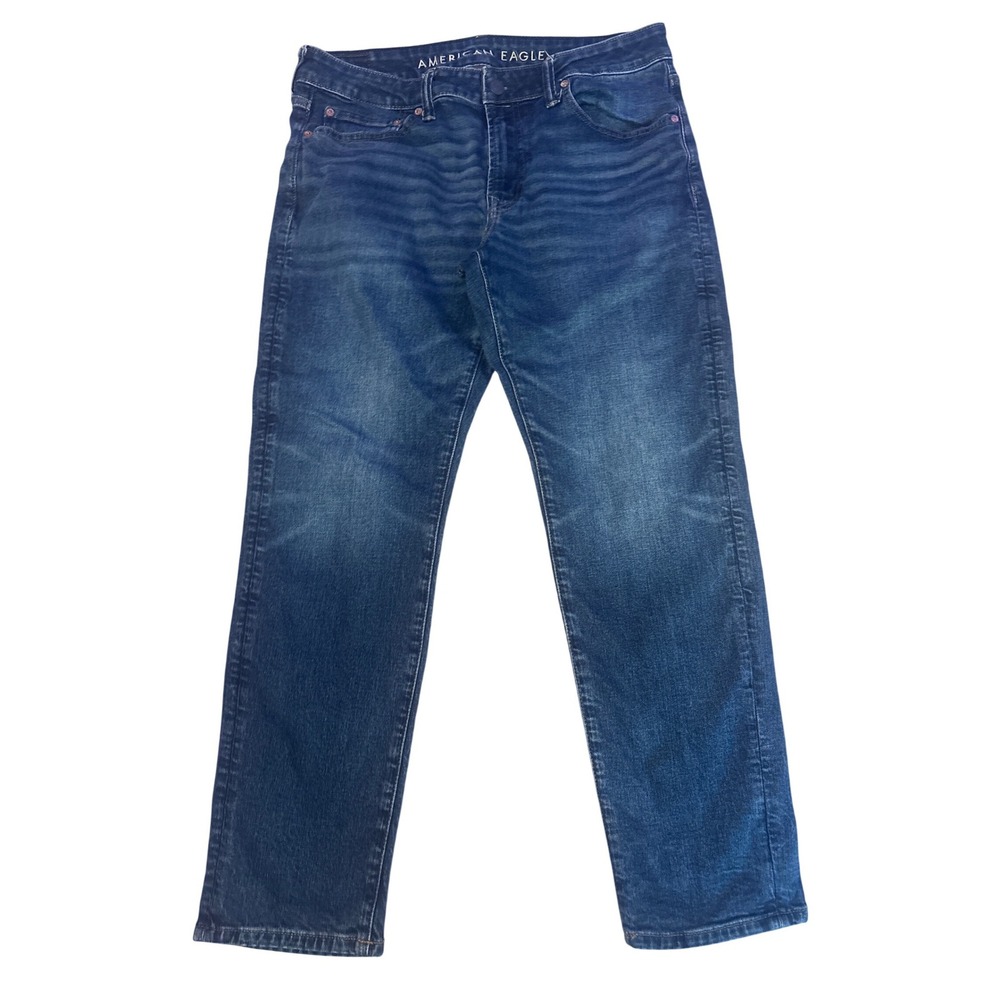 American Eagle Men's Medium Wash Athletic Fit Stretch Jeans 33x30